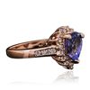 Image 2 : 14KT Rose Gold 2.08ct Tanzanite and Diamond Ring