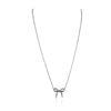 Image 2 : 14KT White Gold Bow Necklace