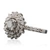 Image 2 : 14KT White Gold 1.87ctw Diamond Ring