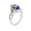 Image 3 : 14KT White Gold 2.28ct Tanzanite and Diamond Ring
