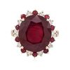 Image 1 : 14KT Yellow Gold 15.25ctw Ruby and Diamond Ring