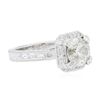 Image 2 : 18KT White Gold 3.14ctw Diamond Ring