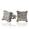 Image 2 : 14KT White Gold 1.69ctw Diamond Earrings