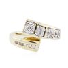 Image 1 : 14KT Two-Tone Gold 0.25ctw Diamond Ring