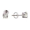 Image 2 : 14KT White Gold 1.00ctw Diamond Solitaire Earrings