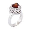 Image 3 : 18KT White Gold 3.18ct Garnet and Diamond Ring