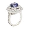 Image 3 : 14KT White Gold 3.08ct Tanzanite and Diamond Ring