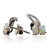 Image 2 : 14KT White Gold 1.50ctw Opal Earrings