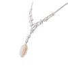 Image 3 : 18KT White Gold 29.11ct Opal and Diamond Necklace