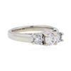 Image 2 : 14KT White Gold 0.84ctw Diamond Ring