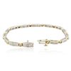 Image 3 : 14KT Two-Tone Gold 0.59ctw Diamond Bracelet