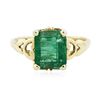 Image 1 : 14KT Yellow Gold 2.71ct Emerald Ring