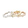 Image 3 : 14KT Three-Tone Gold 1.37ctw Diamond Rings