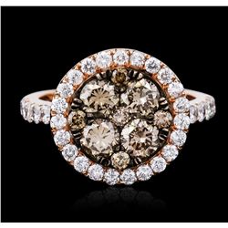 14KT Rose Gold 1.89ctw Diamond Ring