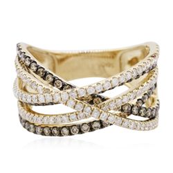 18KT Two-Tone Gold 1.14ctw Diamond Ring