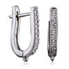 Image 2 : 14KT White Gold 0.26ctw Diamond Earrings