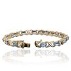 Image 3 : 10KT Yellow Gold 12.00ctw Blue Topaz Bracelet