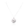 Image 1 : 14KT White Gold 1.00ctw Diamond Pendant With Chain