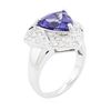 Image 3 : 14KT White Gold 5.22ct Tanzanite and Diamond Ring
