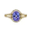 Image 1 : 14KT Yellow Gold 2.29ct Tanzanite and Diamond Ring