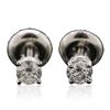Image 1 : 14KT White Gold 0.34ctw Diamond Stud Earrings