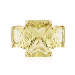 10KT Yellow Gold 11.97ctw Lemon Quartz Ring