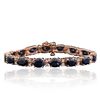 Image 1 : 14KT Rose Gold 22.24ctw Sapphire and Diamond Bracelet