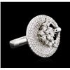 Image 2 : 14KT White Gold 1.71ctw Diamond Ring