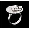 Image 3 : 14KT White Gold 1.71ctw Diamond Ring