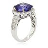 Image 3 : 14KT White Gold 4.70ct Tanzanite and Diamond Ring