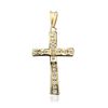 Image 1 : 14KT Yellow Gold 2.00ctw Diamond Cross Pendant
