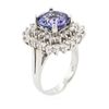 Image 3 : 14KT White Gold 3.11ct Tanzanite and Diamond Ring