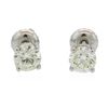 Image 1 : 14KT White Gold 1.00ctw Diamond Solitaire Earrings