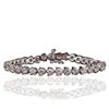 Image 1 : 14KT White Gold 11.40ctw Diamond Tennis Bracelet