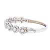 Image 2 : 14KT White Gold 2.74ctw Diamond Bangle Bracelet