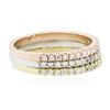 Image 2 : 14KT Three-Tone Gold 0.70ctw Diamond Rings