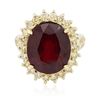 Image 1 : 14KT Yellow Gold 12.25ct Ruby and Diamond Ring