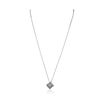 Image 2 : 18KT White Gold 0.63ctw and Princess Diamond Pendant With Chain