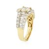 Image 3 : 14KT Yellow Gold 3.43ctw Diamond Ring