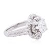 Image 2 : 18KT White Gold 2.64ctw Diamond Ring