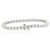 Image 2 : 14KT White Gold 4.40ctw Diamond Tennis  Bracelet