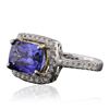 Image 2 : 14KT Two-Tone Gold 4.41ct Tanzanite and Diamond Ring