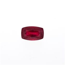 7.35ctw. One Rectangular Cut Natural Ruby