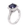 Image 3 : 14KT White Gold 3.13ct Sapphire and Diamond Ring