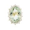 Image 1 : 14KT Yellow Gold 28.86ct Amethyst and Diamond Ring