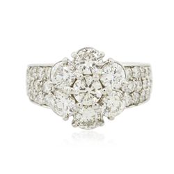 14KT White Gold 3.17ctw Diamond Ring