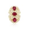 Image 1 : 14KT Yellow Gold 7.69ctw Ruby and Diamond Ring