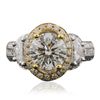 Image 1 : 14KT Two-Tone Gold 3.62ctw Diamond Ring