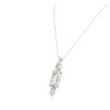 Image 3 : 14KT White Gold 11.80ct Aquamarine and Diamond Pendant With Chain