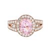 Image 1 : 14KT Rose Gold 3.07ct Topaz and Diamond Ring
